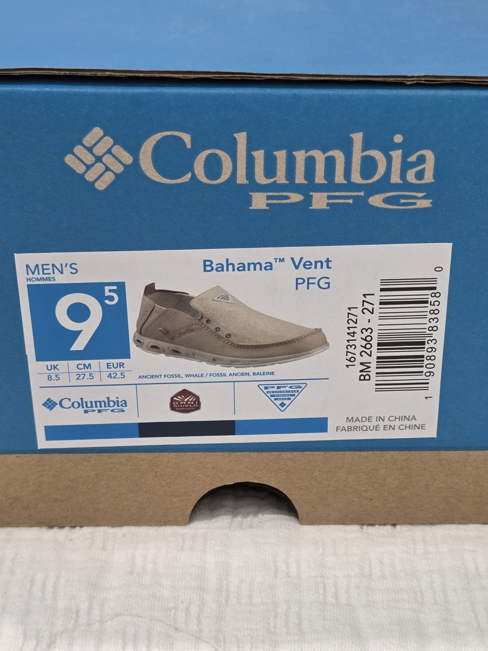 Columbia Bahama Vent PFG Men's Casual Slip-On Shoes - Fossil/Whale